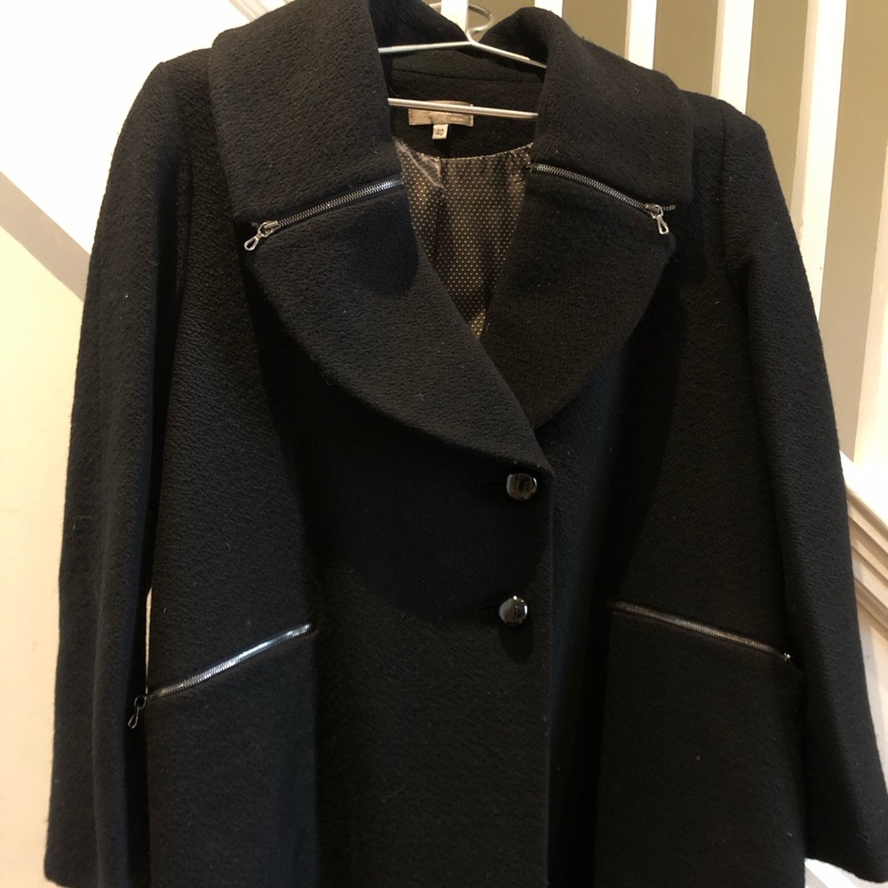 Black Wool Pea Coat